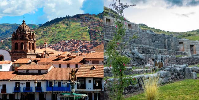 Andean scenery and spanish architecture in Peru /Tambomachay