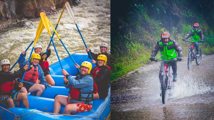Discover 5 Advantages of the Inca Jungle Trek to Machu Picchu: Rafting and biking.