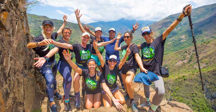 Espectacular point in the Inca Jungle trek to Machu Picchu