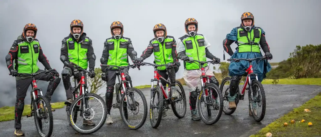 Inca Jungle Pricing Booking, Travelers on mountain bikes during the Essential Inca Jungle Trek in Cusco, Peru, Inca Jungle Trek,Our Tours in Peru